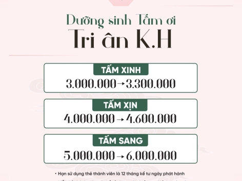 DƯỠNG SINH TẤM ƠI TRI ÂN KHÁCH HÀNG